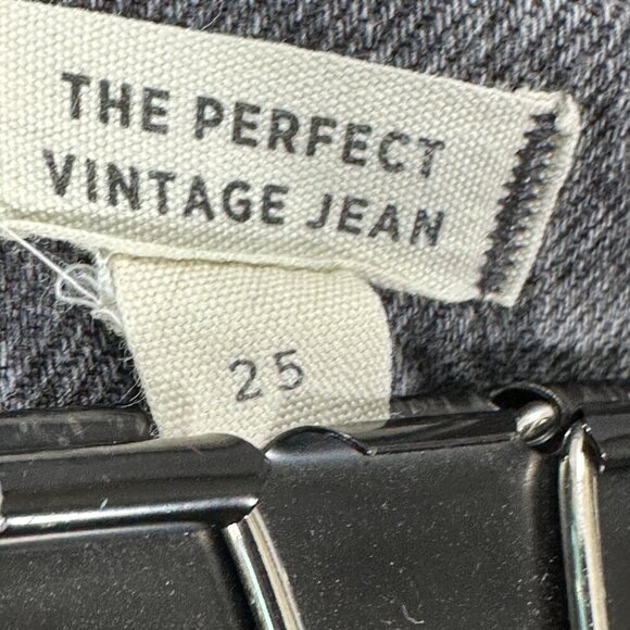 Madewell Jeans Womens 25 The Perfect Vintage Jean Gray Wash High Rise Stretch - Picture 12 of 12